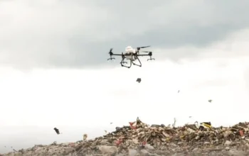 Pejabat Purwakarta semprot Biosaka N Level 1 di TPA Cikolotok