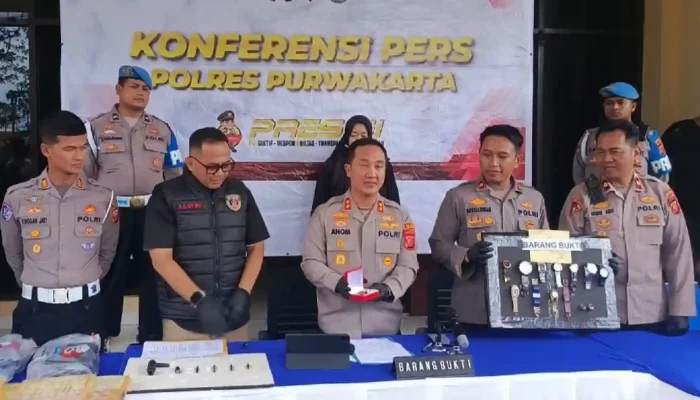 Beraksi Pakai Mobil Lexus, 5 Pencuri Spesialis Rumah Mewah di Purwakarta Dibekuk Polisi