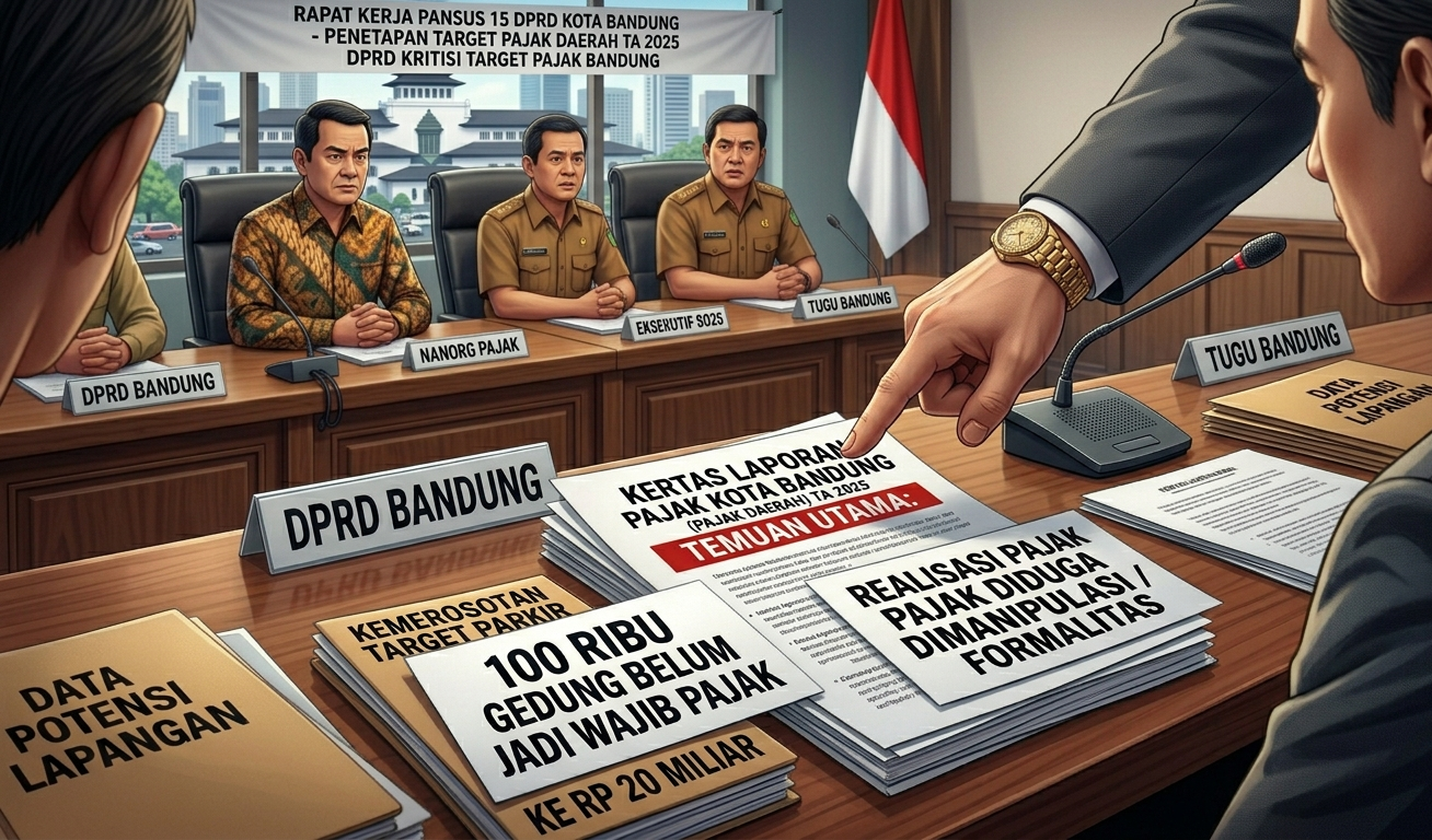 Target Pajak Bandung 2025 Disebut "Main Aman", 100 Ribu Gedung Ternyata Belum Bayar Pajak!