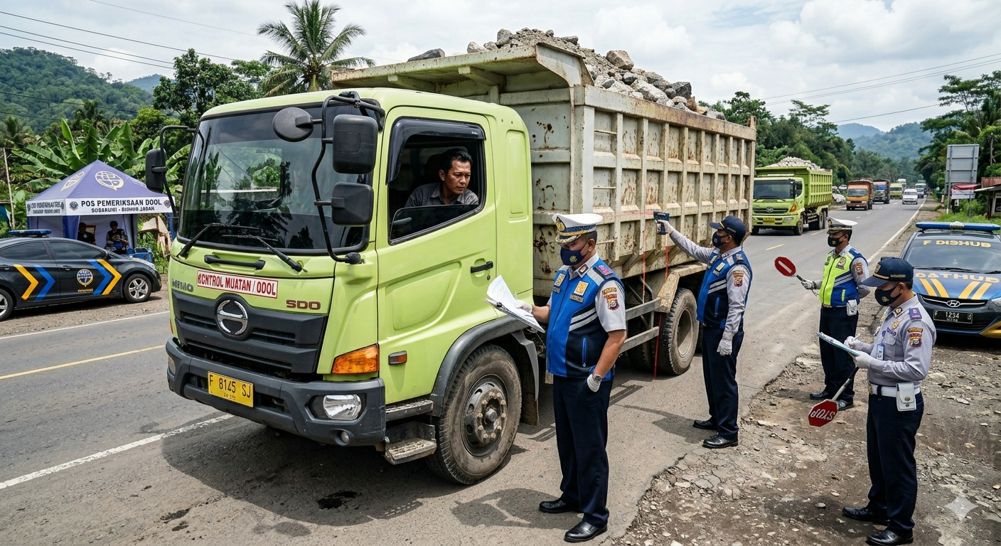 Pemilik Truk ODOL Siap-siap Dipenjara! Dishub Jabar Tindak Tegas Pelanggar di Sukabumi