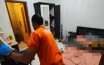 Olah TKP penemuan mayat live streamer di Purwakarta.