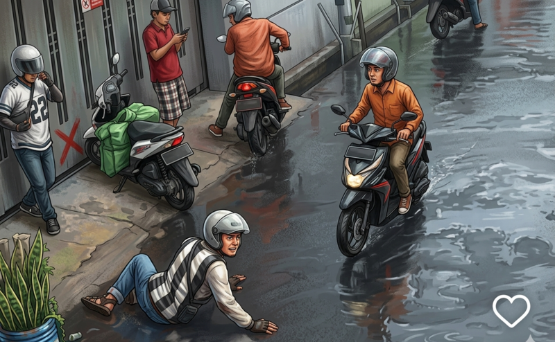 Ilustrasi kasus pembegalan di Kota Bandung
