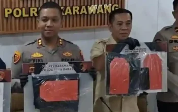 Bupati Aep Karawang konferensi pers tewasnya pelajar AF Sungai Citarum